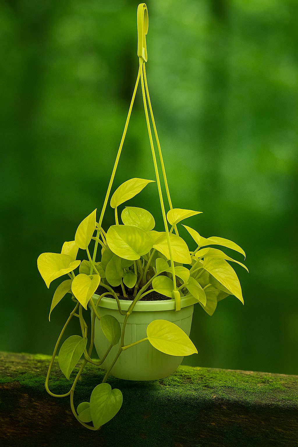 Basket Money Plant Golden Natural Nursery